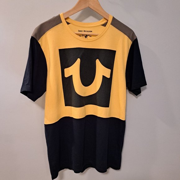 True Religion Other - True Religion men's medium color blocked horse shoe short sleeve tee shirt